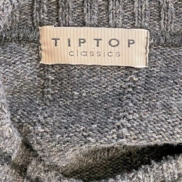 Tip top charcoal grey 90s dad accountant style sweater XL - Picture 5 of 12